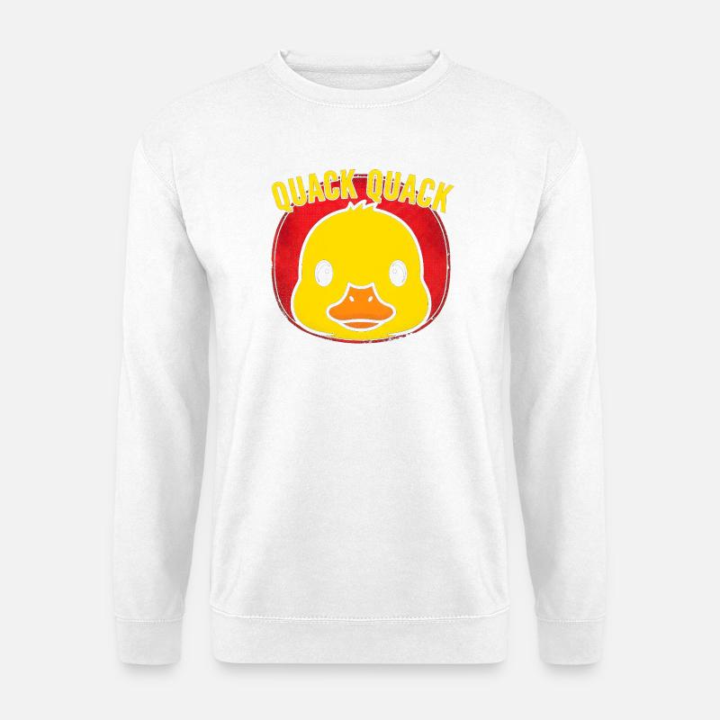 Quack Quack Duck Pop Art - Unisex Sweatshirt - white