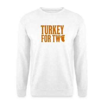 Une femme enceinte adore la Turquie pendant ses deux mois - Sweat-shirt Unisexe - blanc - Devant