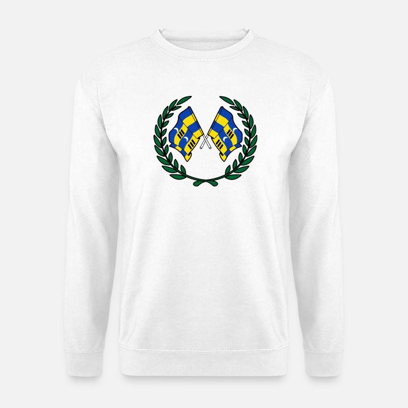 Ameland Laurel Flags – Island Pride - Unisex Sweatshirt - white