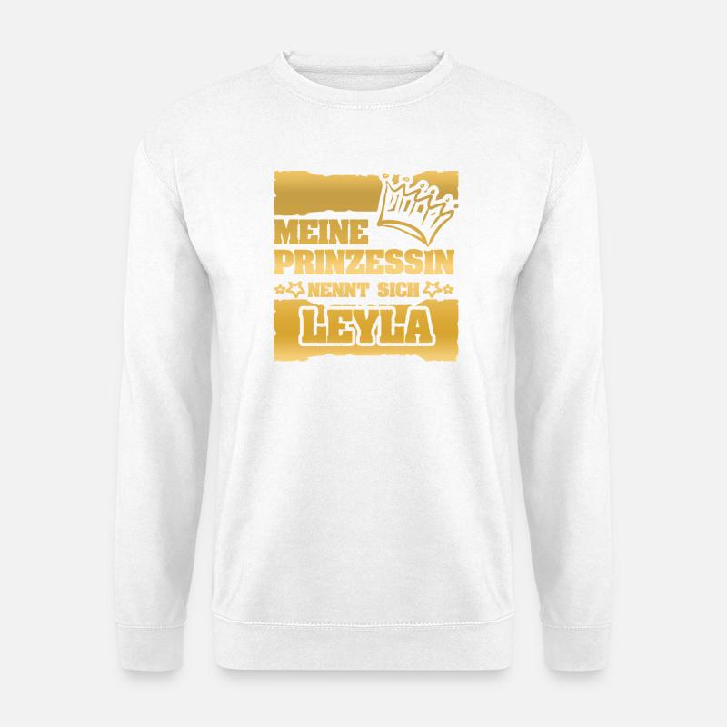 Spruch Leyla - Unisex Pullover - Weiß