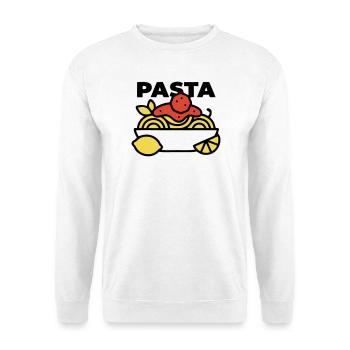 Pasta Schüssel Spaghetti Italien Foodie - Unisex Pullover - Weiß - Vorne
