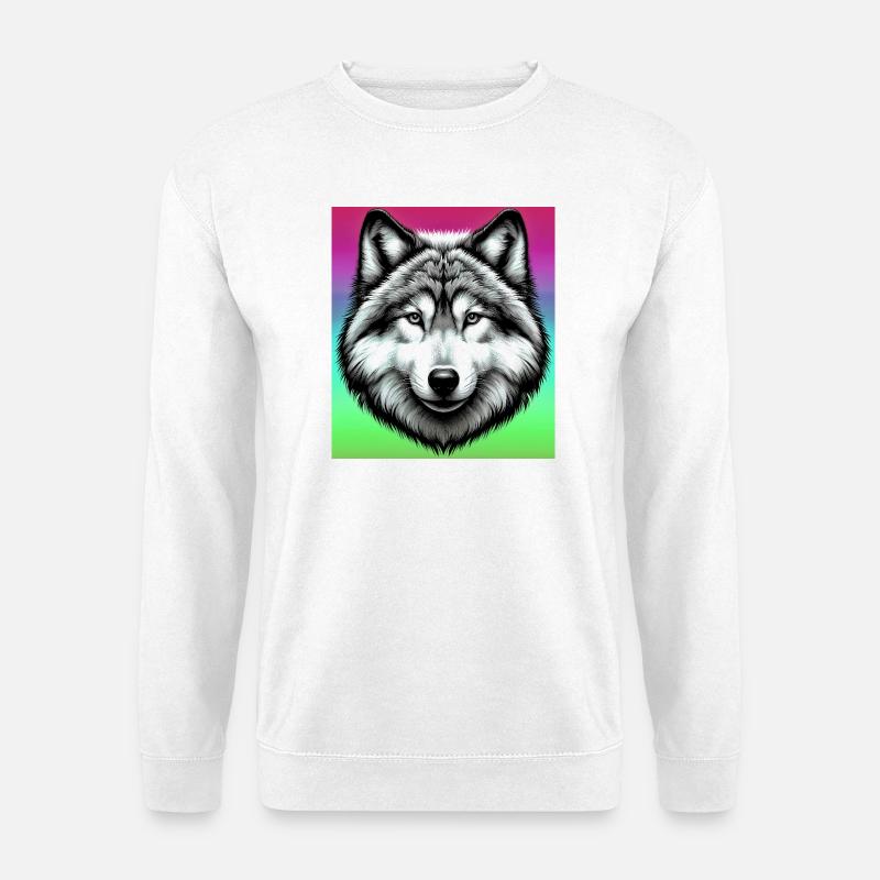 Wolf - Unisex Sweatshirt - white