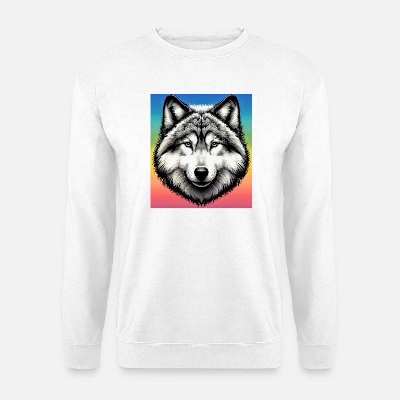 Wolf - Unisex Sweatshirt - white