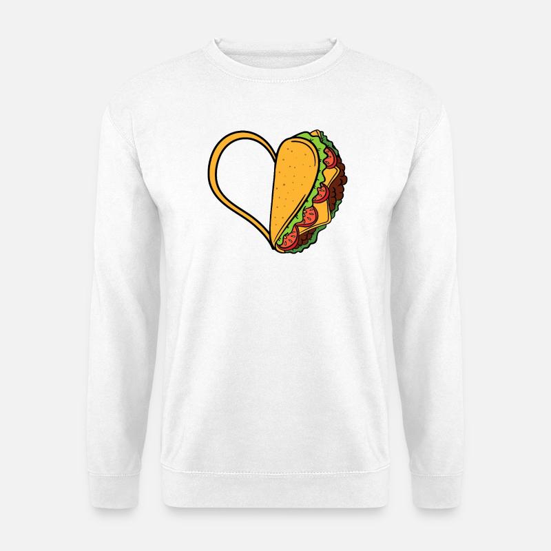 Taco Heart Love - Unisex Pullover - Weiß