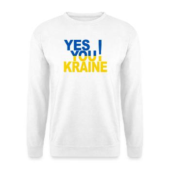Yes Ukraine! - Unisex Sweatshirt - white - Front