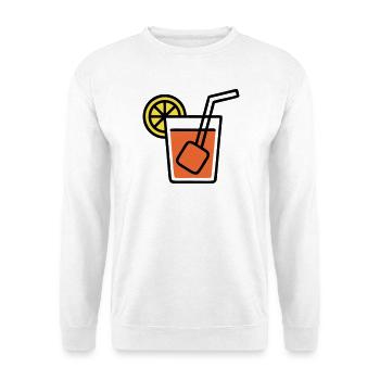 Vacances d’été aux filles avec cocktail à l’orange - Sweat-shirt Unisexe - blanc - Devant