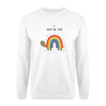 Pride Month LGBTQ – Sei einfach du selbst - Unisex Pullover - Weiß - Vorne