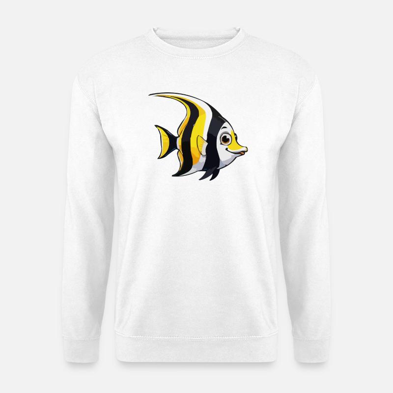 Tropical Fish Comic - Unisex Sweatshirt - white