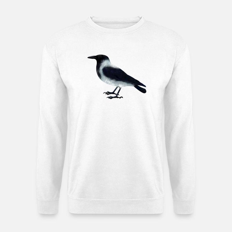 Hooded crow - Unisex Sweatshirt - white