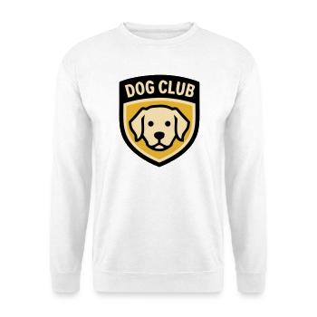 Hundeschule Logo Golden Retriever Hundeclub - Unisex Pullover - Weiß - Vorne - Alina (178cm) & Michal (187cm)