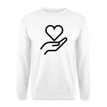Gib Liebe - Unisex Pullover - Weiß - Vorne
