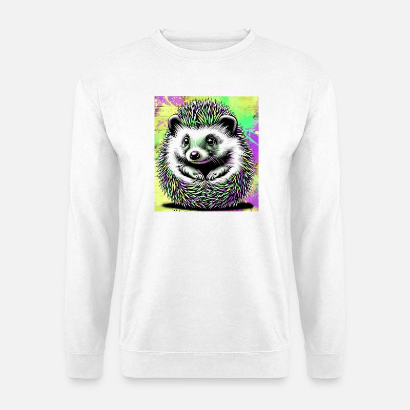 hedgehog - Unisex Sweatshirt - white