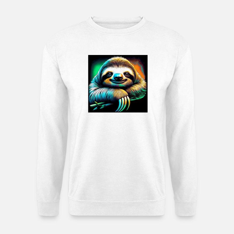 sloth - Unisex Sweatshirt - white