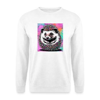 hérisson - Sweat-shirt Unisexe - blanc - Devant