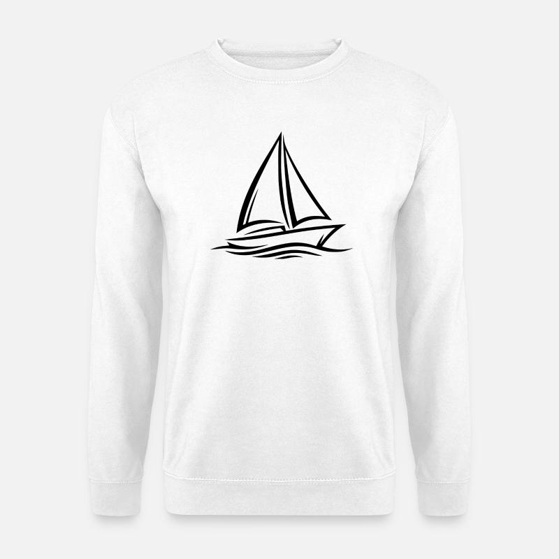 Sailboat - Unisex Sweatshirt - white