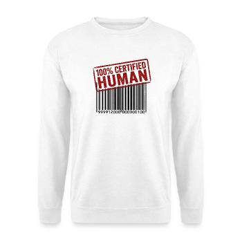 100 percent human - Unisex Sweatshirt - white - Front