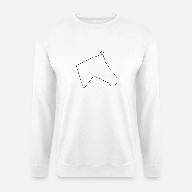 Pferdekopf - Unisex Pullover - Weiß