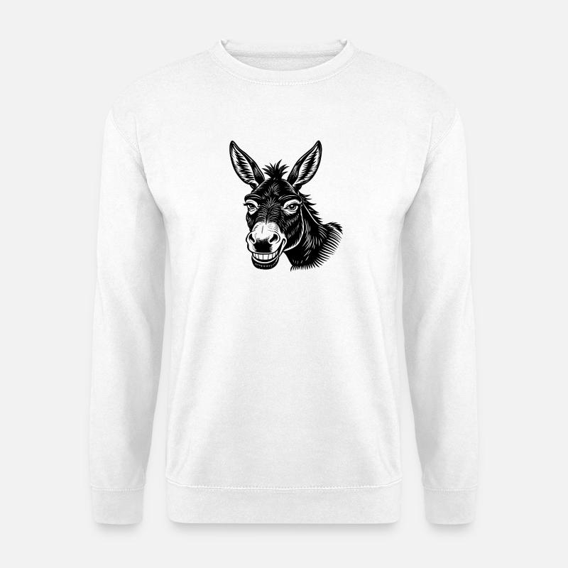 Esellächeln - Unisex Pullover - Weiß