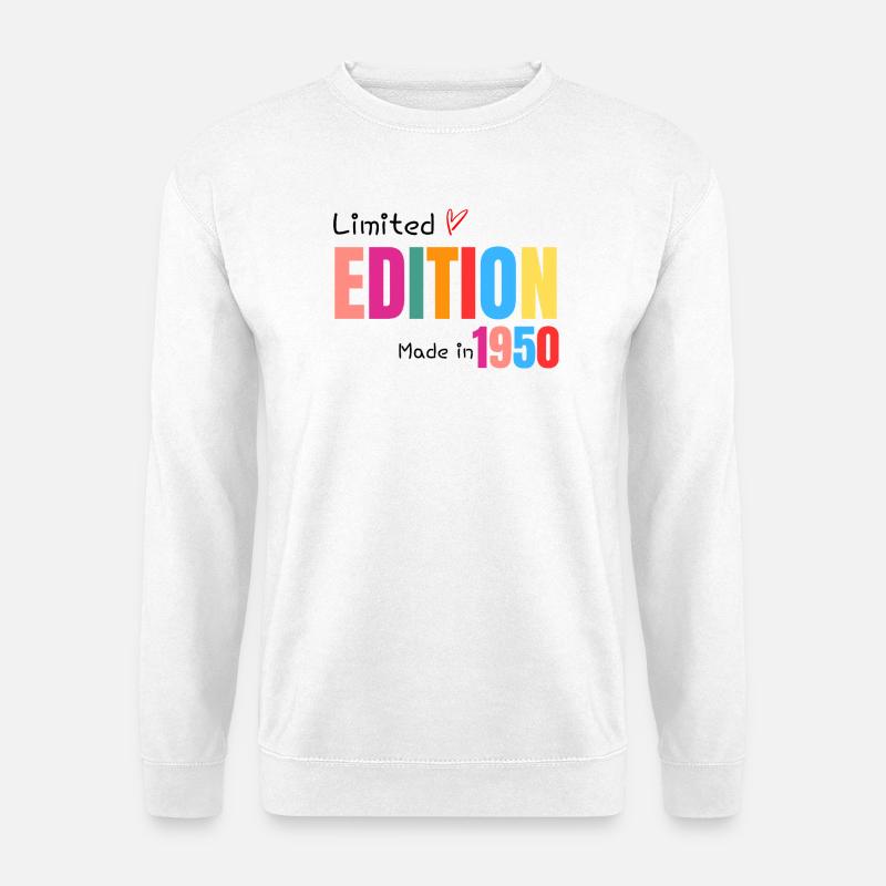 Limitierte Auflage Hergestellt 1950 - Unisex Pullover - Weiß