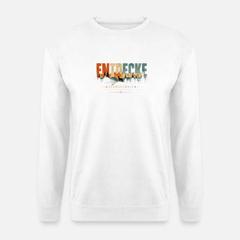Entdecke Schwarzwald Landschaft - Unisex Pullover - Weiß