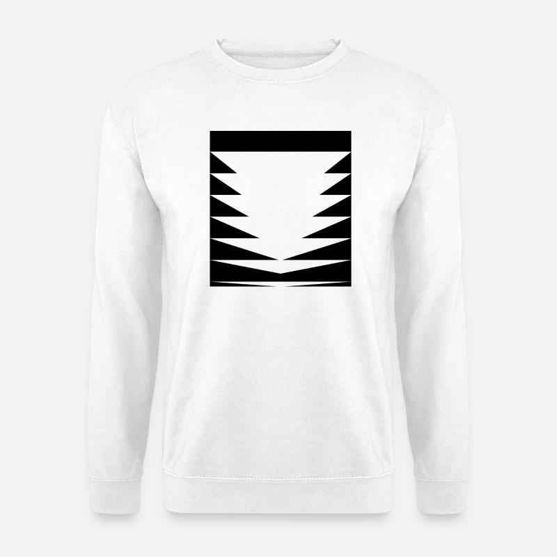 Triangles Pattern design - Unisex Sweatshirt - white