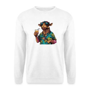 Kamel Comic Sommer - Unisex Pullover - Weiß - Vorne