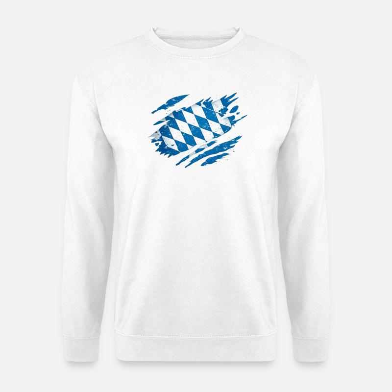 Bavaria Bavarian Flag Flag - Unisex Sweatshirt - white