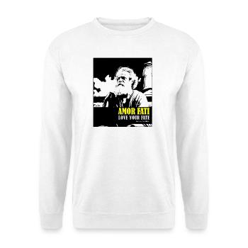 Amor Fati – Love Your Fate Marcus Aurelius - Sweat-shirt Unisexe - blanc - Devant
