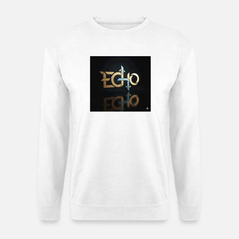 Jeu de lumière Echo Geometry - Sweat-shirt Unisexe - blanc