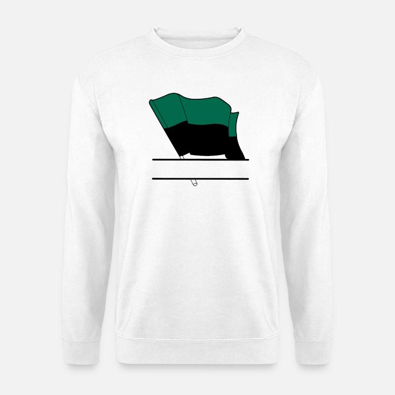 Texel-Flagge – Individuelles Inseldesign - Unisex Pullover - Weiß