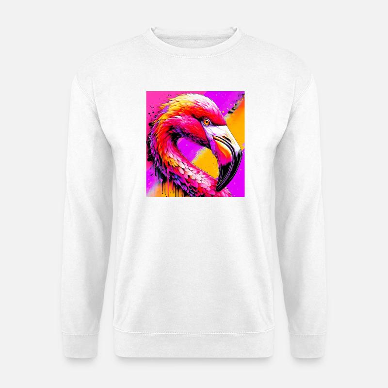 flamingo - Unisex Sweatshirt - white