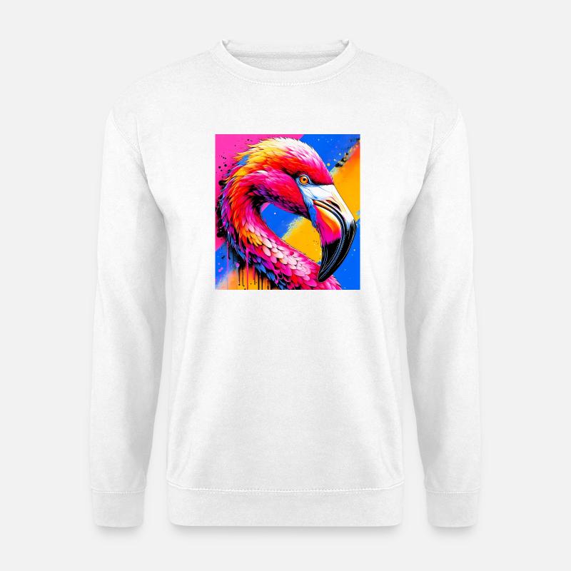 flamingo - Unisex Sweatshirt - white