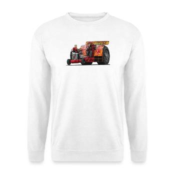 Tractor Pulling // Illustration - Unisex Pullover - Weiß - Vorne