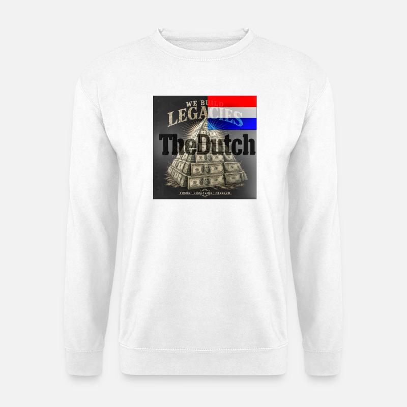 Vermächtnispyramide: Fokus und Freiheit - Unisex Pullover - Weiß