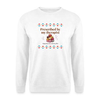 Therapeut genehmigtes Macaron-Zitat - Unisex Pullover - Weiß - Vorne