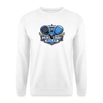 Padel Court Ruler Logo - Unisex Sweatshirt - white - Front