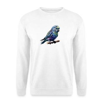 Bunter Welnnsittich  - Unisex Pullover - Weiß - Vorne