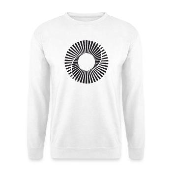 Scanimation spiral design - Unisex Sweatshirt - white - Front