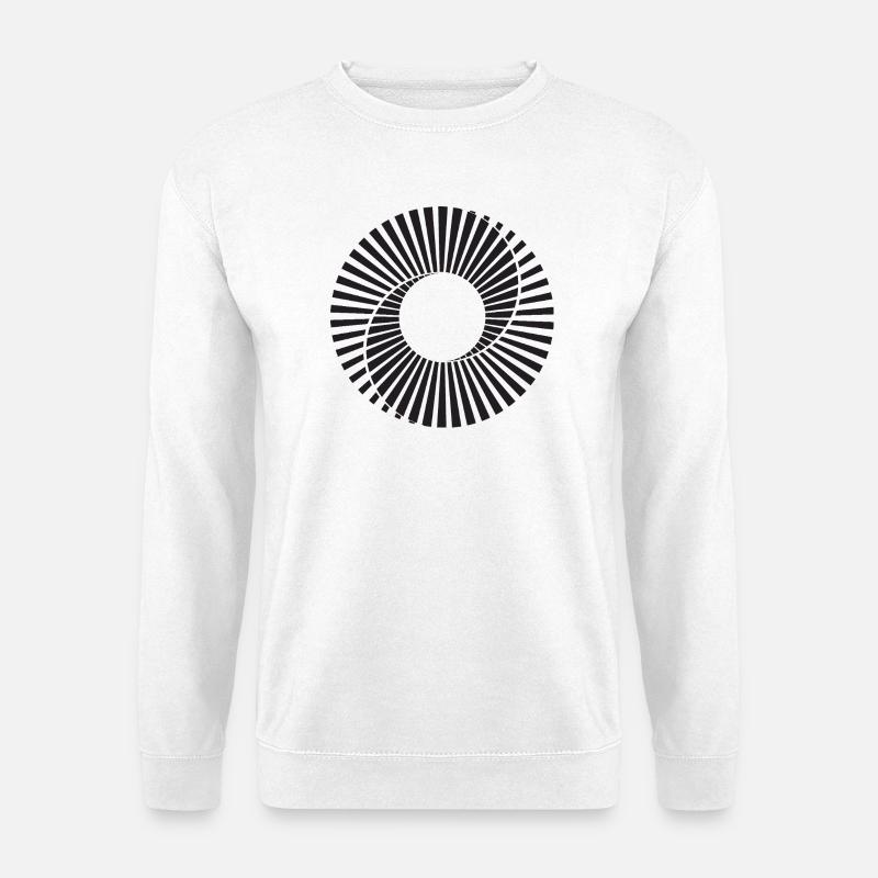 Scanimation-Spiraldesign - Unisex Pullover - Weiß