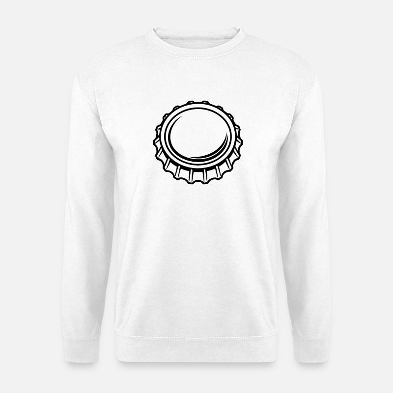 Bouchon de bouteille - Sweat-shirt Unisexe - blanc