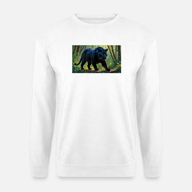 schwarzer panther - Unisex Pullover - Weiß