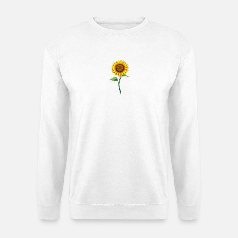 Sonnenblume - Unisex Pullover - Weiß