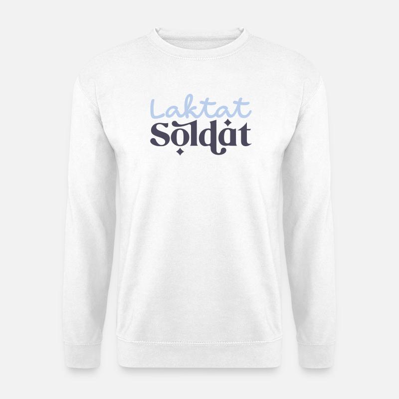 Lactate Soldier Motif - Unisex Sweatshirt - white