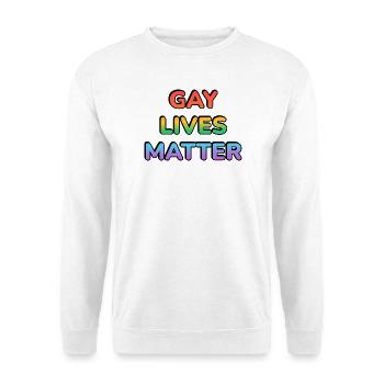 Gay Lives Matter Rainbow Pride - Unisex Sweatshirt - white - Front