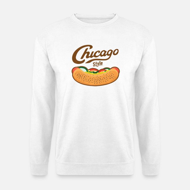 Chicago Style Hot-Dog-Tee - Unisex Pullover - Weiß