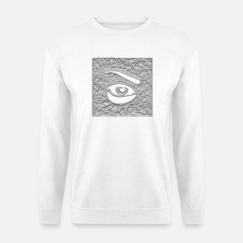 L’Œil - Noir - Sweat-shirt Unisexe - blanc