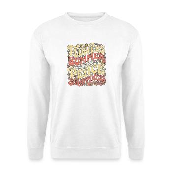 Retro Summer Flower - Unisex Sweatshirt - white - Front