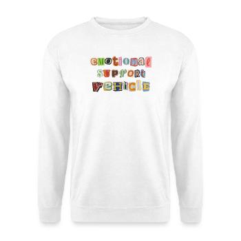 Emotional Support Vehicle - Unisex Sweatshirt - white - Front