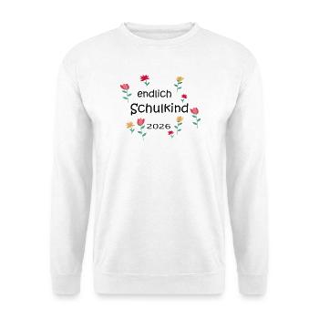 Endlich Schulkind  - Unisex Pullover - Weiß - Vorne