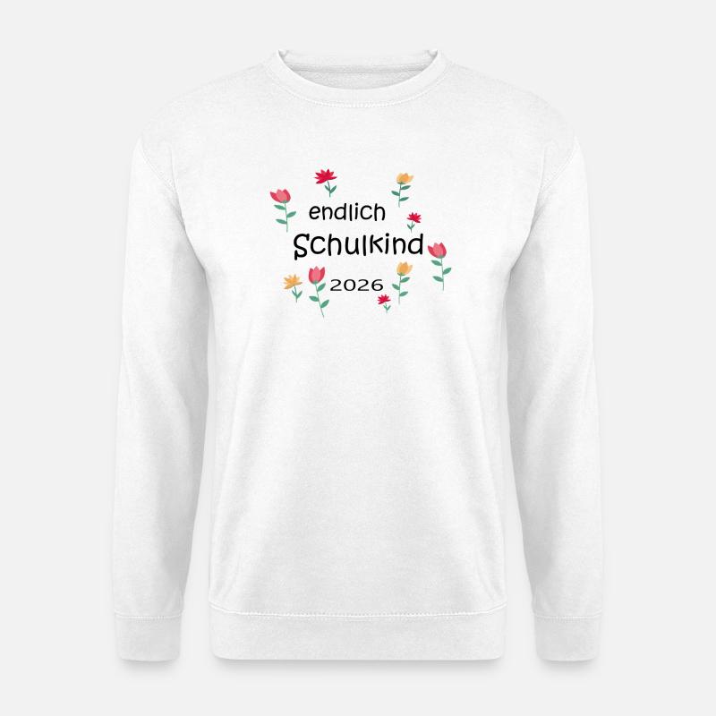 Endlich Schulkind  - Unisex Pullover - Weiß